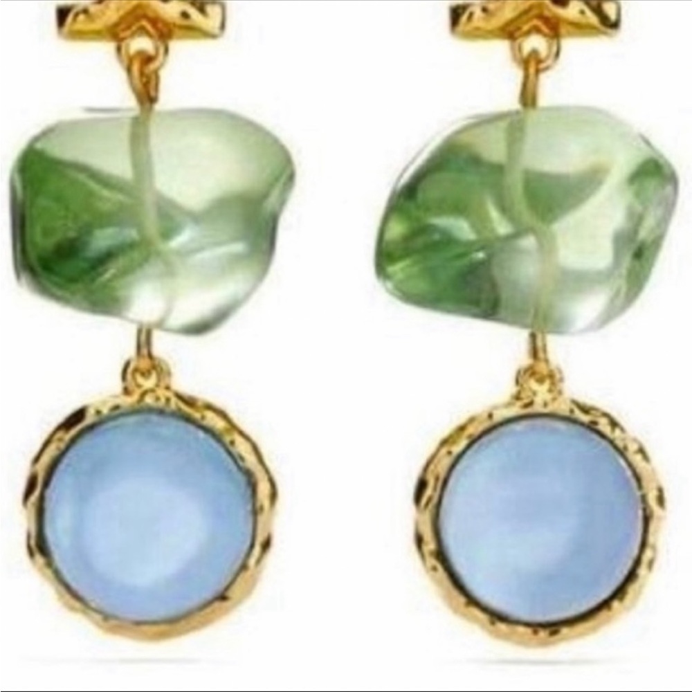 Tory Burch Roxanne double drop statement earrings - Picture 4 of 7